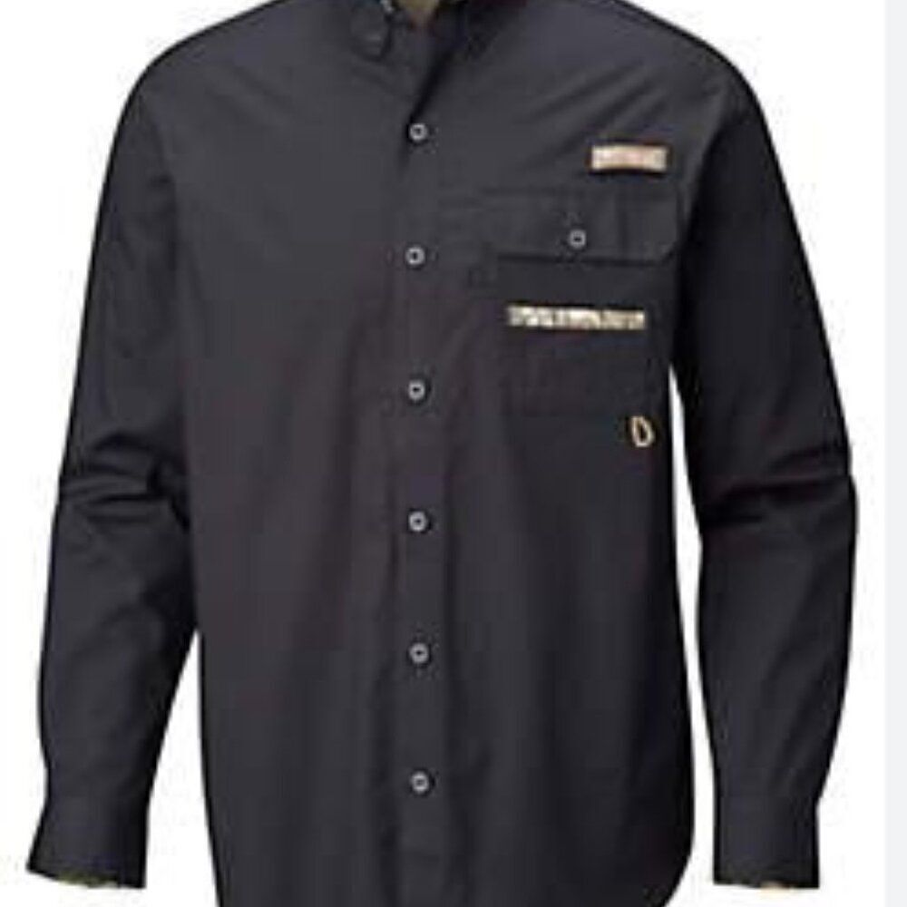 Columbia PHG Long Sleeve Button Shirt Mens LT Vented Camo Outdoor Breathable